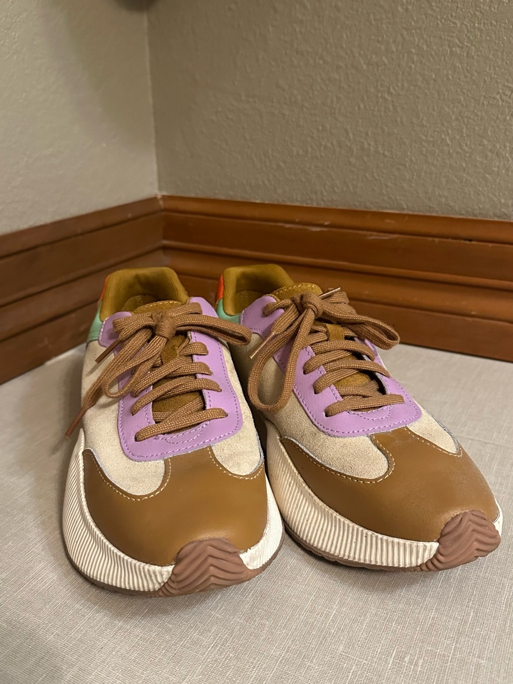 SOREL Kinetic Impact II Wonder Lace Sneakers Women’s 9.5 Colorblock Suede